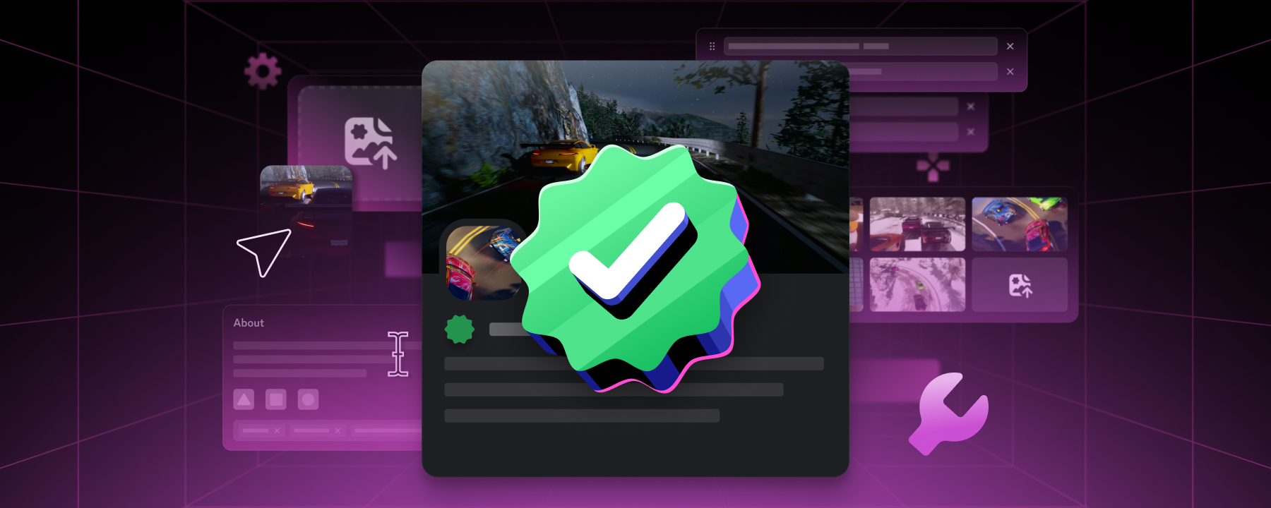 A green Verified checkmark in front of a stylized Atlas Meet user interface.