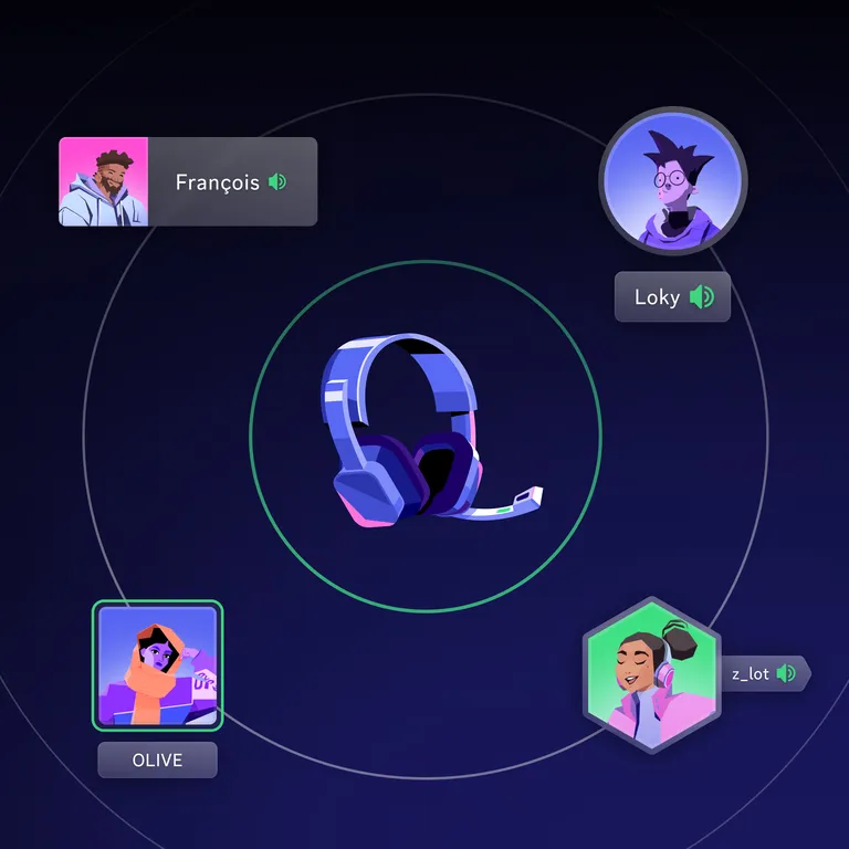 Atlas Meet profile icons in chat with one another