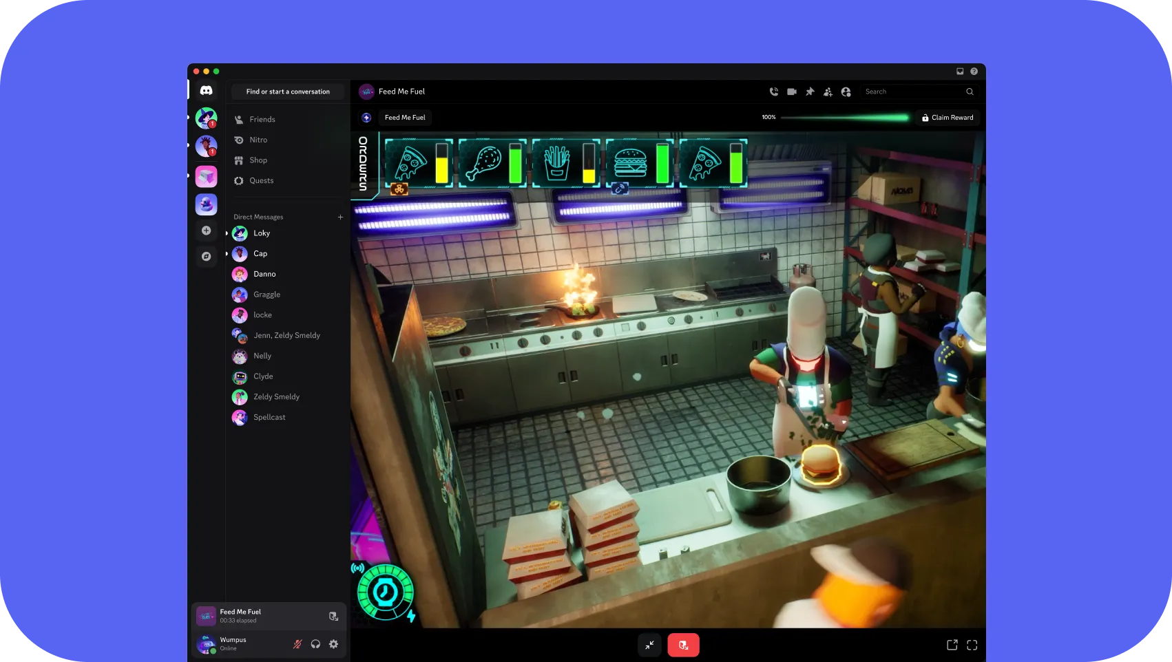 Atlas Meet Missions interface showing an interactive mini-game ad in the corner