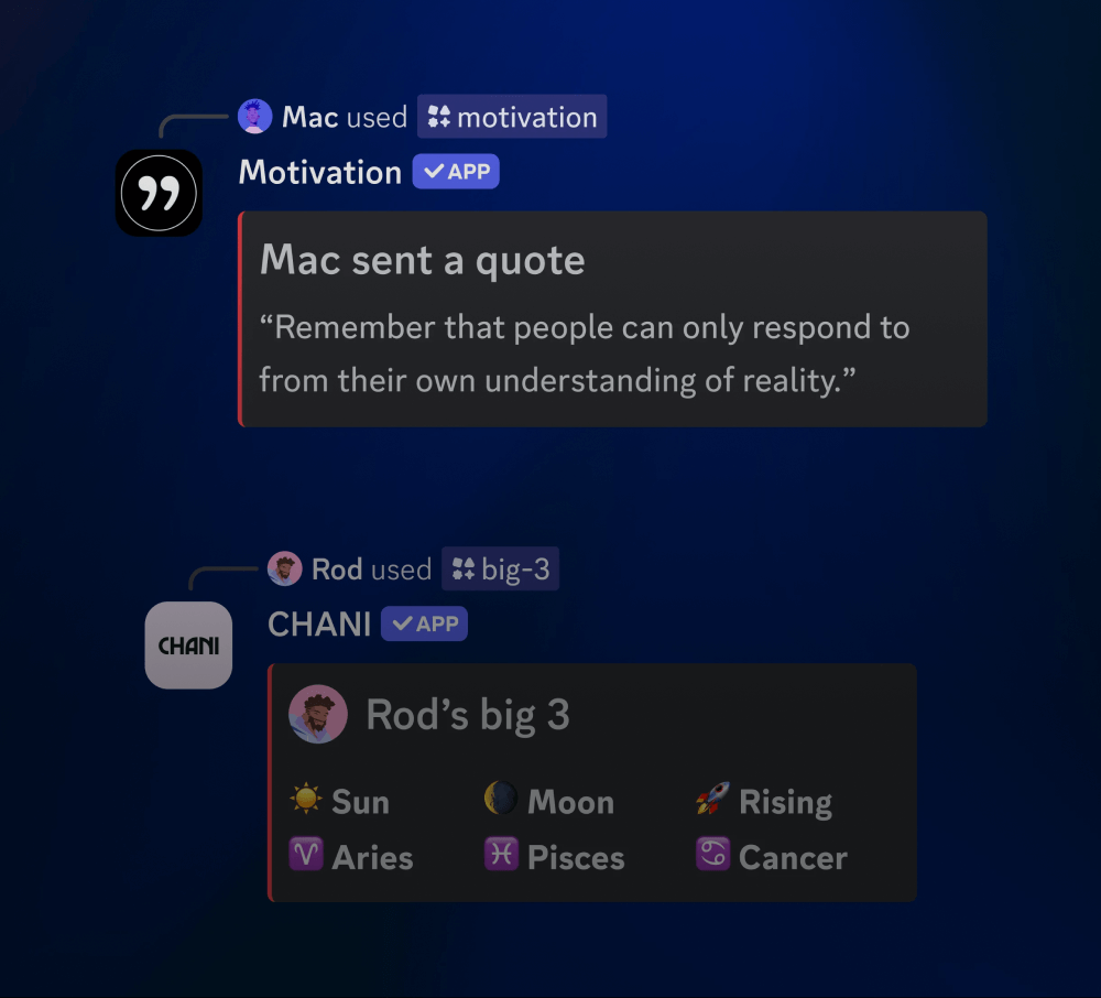 CHANI & Motivation